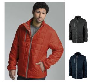 Recycled quilted jacket for men
