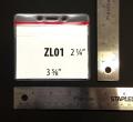 Porte Insignes Standards - Zip lock - 3 5/8" W x 2 1/4" H