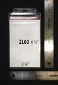 Porte Insignes Standards - Zip lock - 3 3/4" W x 6 1/2" H