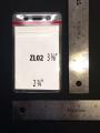 Porte Insignes Standards - Zip lock - 2 3/4" x 3 3/8" H