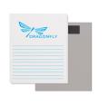 50 Sheet Magnetic Note Pads (3.5" x 4.25") 1 Standard Colour - Cyan Blue