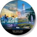 1/16" Rubber Back Mousepads with Sealed Edges / Round (7.625" dia.) Four colour process