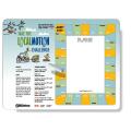 .020 Full Magnetic Back Memo Boards / rectangle with round corners (8.5" x 11") Four colour process