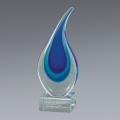 Art Glass 1 Award Medium - Water Drop Shape - 3.5 " x 9 "