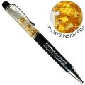 Floating Gold Flake Pen