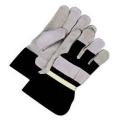 Black/Gray Split Cowhide Unlined Combo Gloves