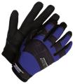 Synthetic Leather Performance Gloves (Navy Blue)