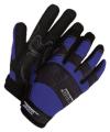 Unlined Synthetic Leather Gloves (Navy Blue)