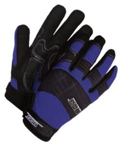 Unlined Synthetic Leather Gloves (Navy Blue)