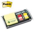 Post-it® Custom Printed DS100 Note and Flag Dispenser - One Size / No Imprint